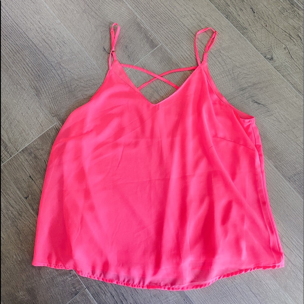 neon pink tank